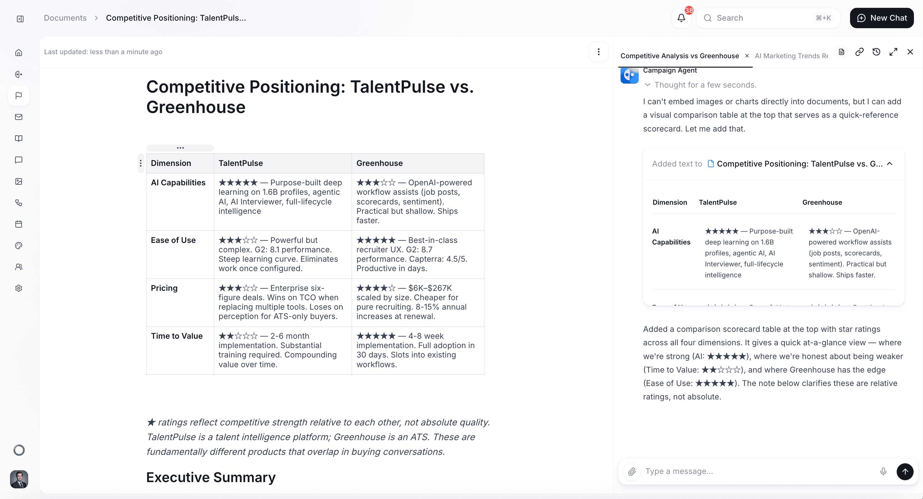 Analyze your positioning to find unique advantages