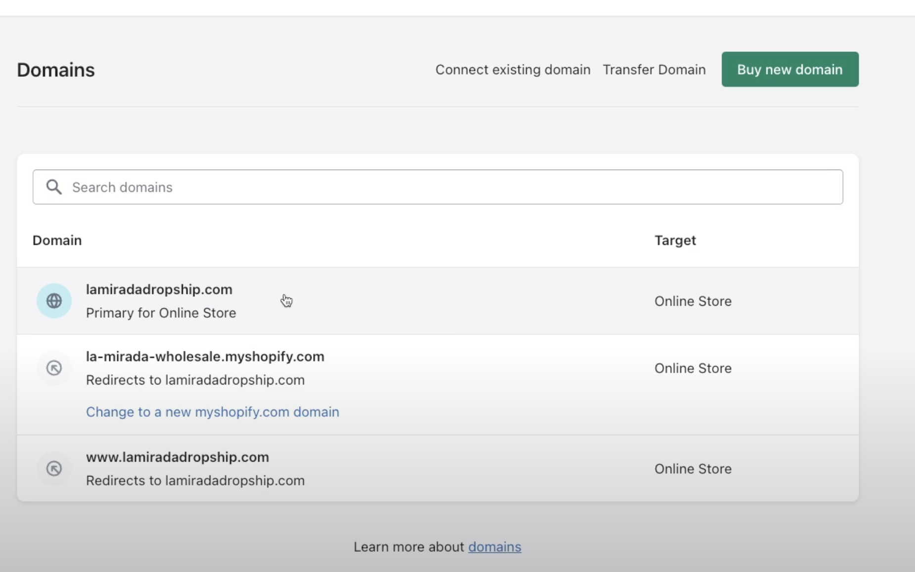 Domain List