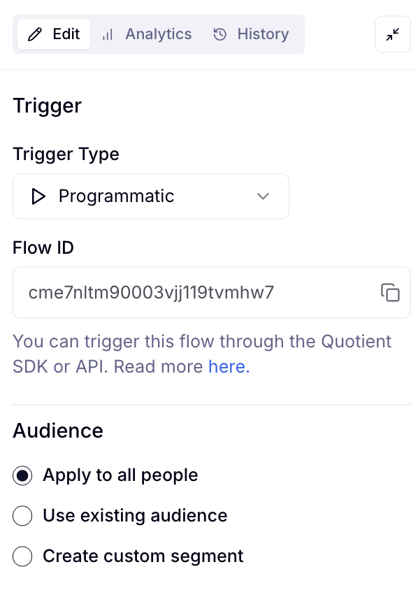 Programmatic Flow