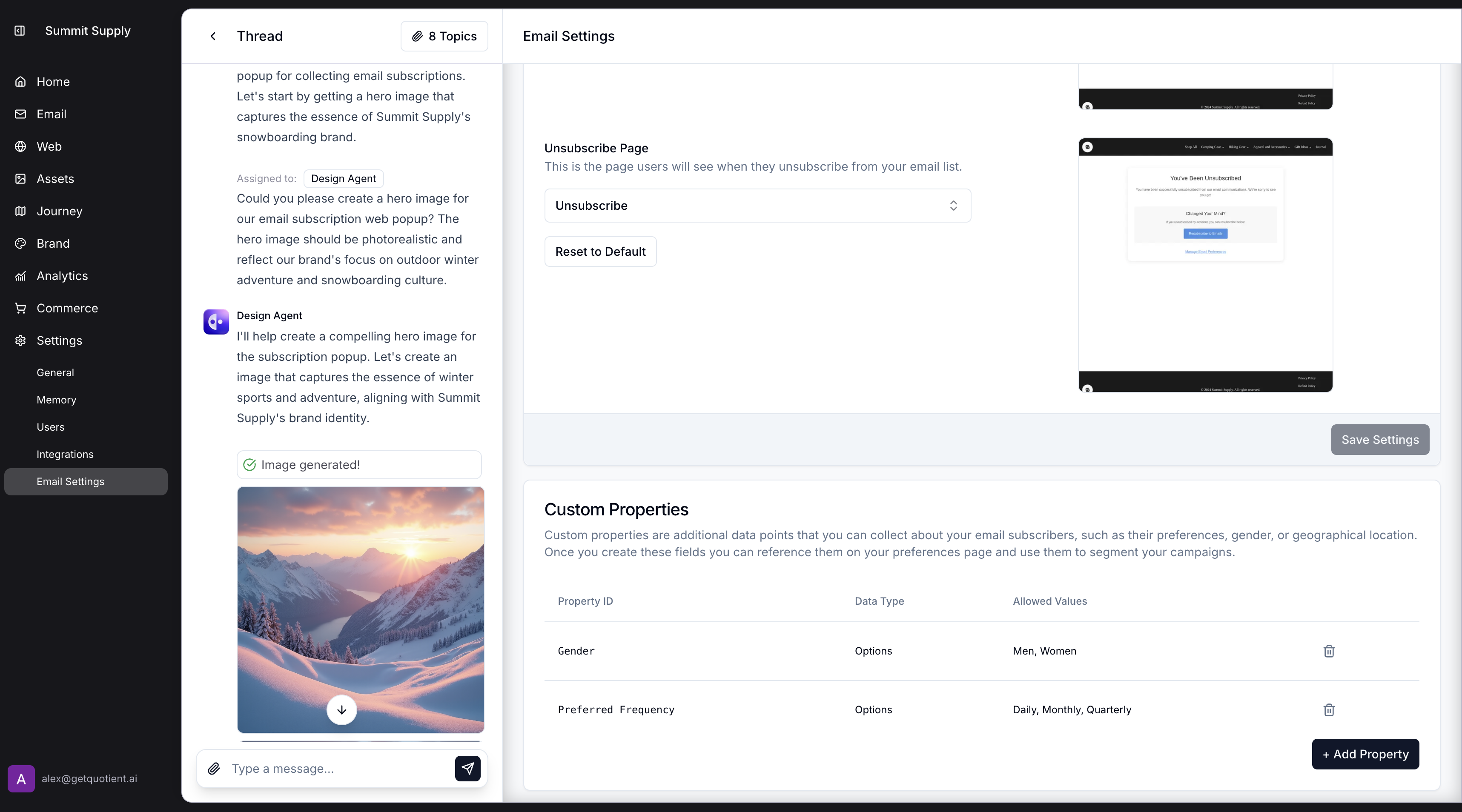 Properties Page